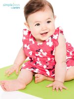 Simple Joys by Carter's Baby Girls' Romper, Sunsuit and Dress, Pack of 3 - Image 3